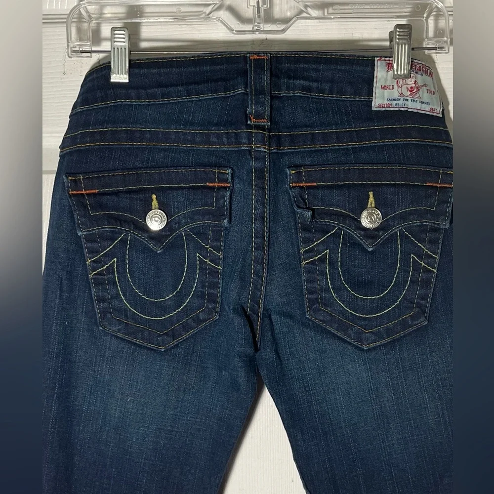 TRUE‎ RELIGION Blue Jeans  Women’s Straining Leg Sz 27